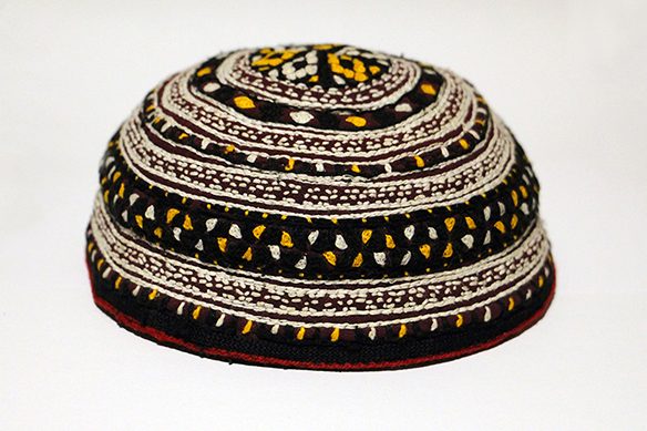 Fig. 2. My Takhya, made of lightweight muslin, silk embroidered by hand, Niloufar. Turkmen Takhya. 8 Oct. 2023.