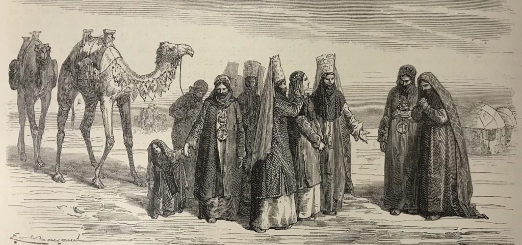 Fig. 22. The arrival of a Turkmen bride. From Henri Couliboeuf de Blocqueville, Le tour du monde 13, nos. 328-30 (1866), P. 257